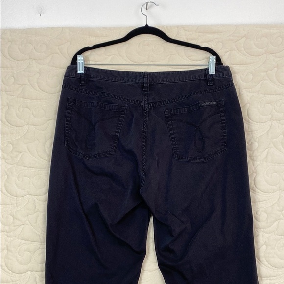 Calvin Klein Black Jeans Straight Leg Size 16 - Picture 4 of 10